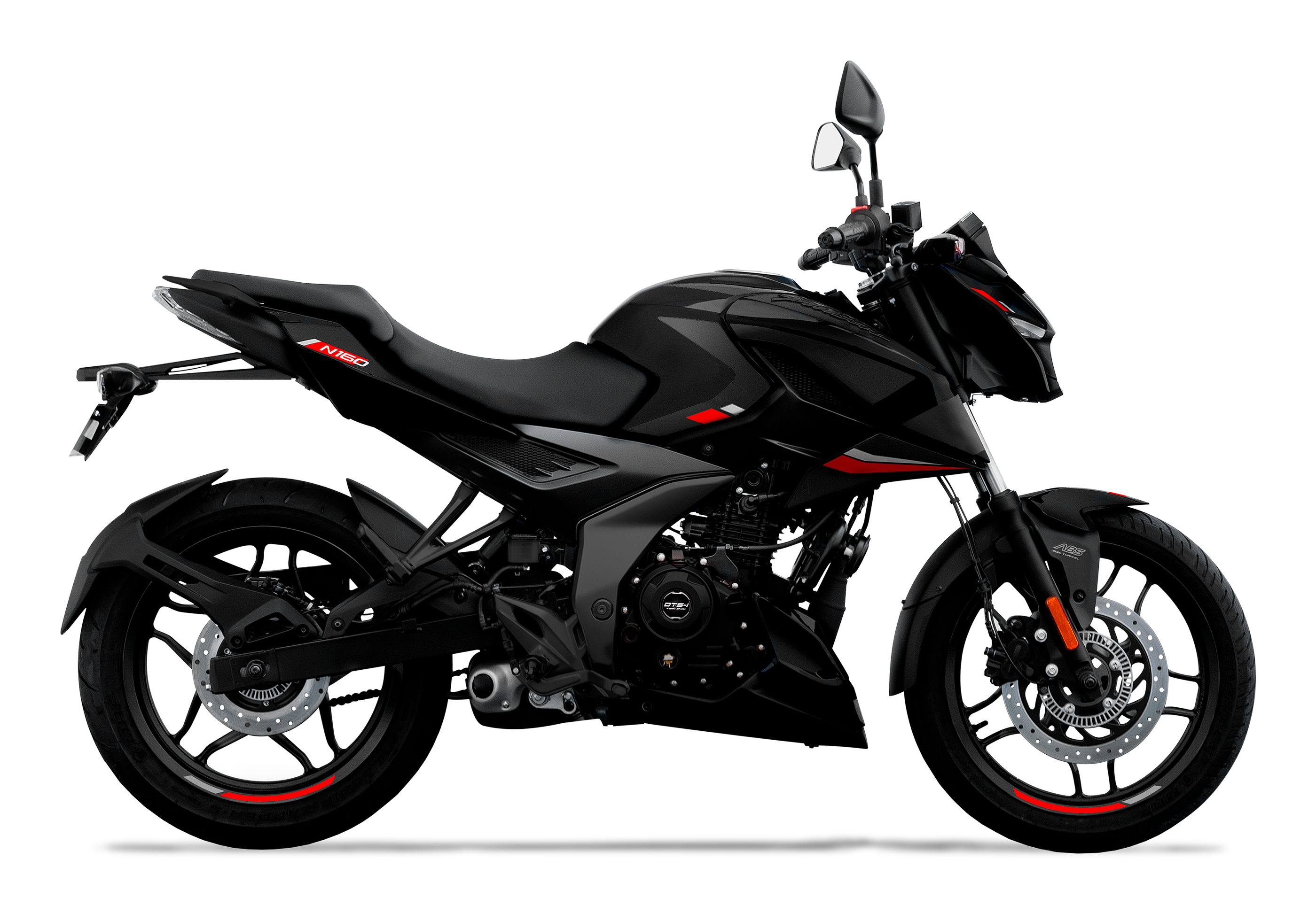 Bajaj N160 FI 2025 en color negro