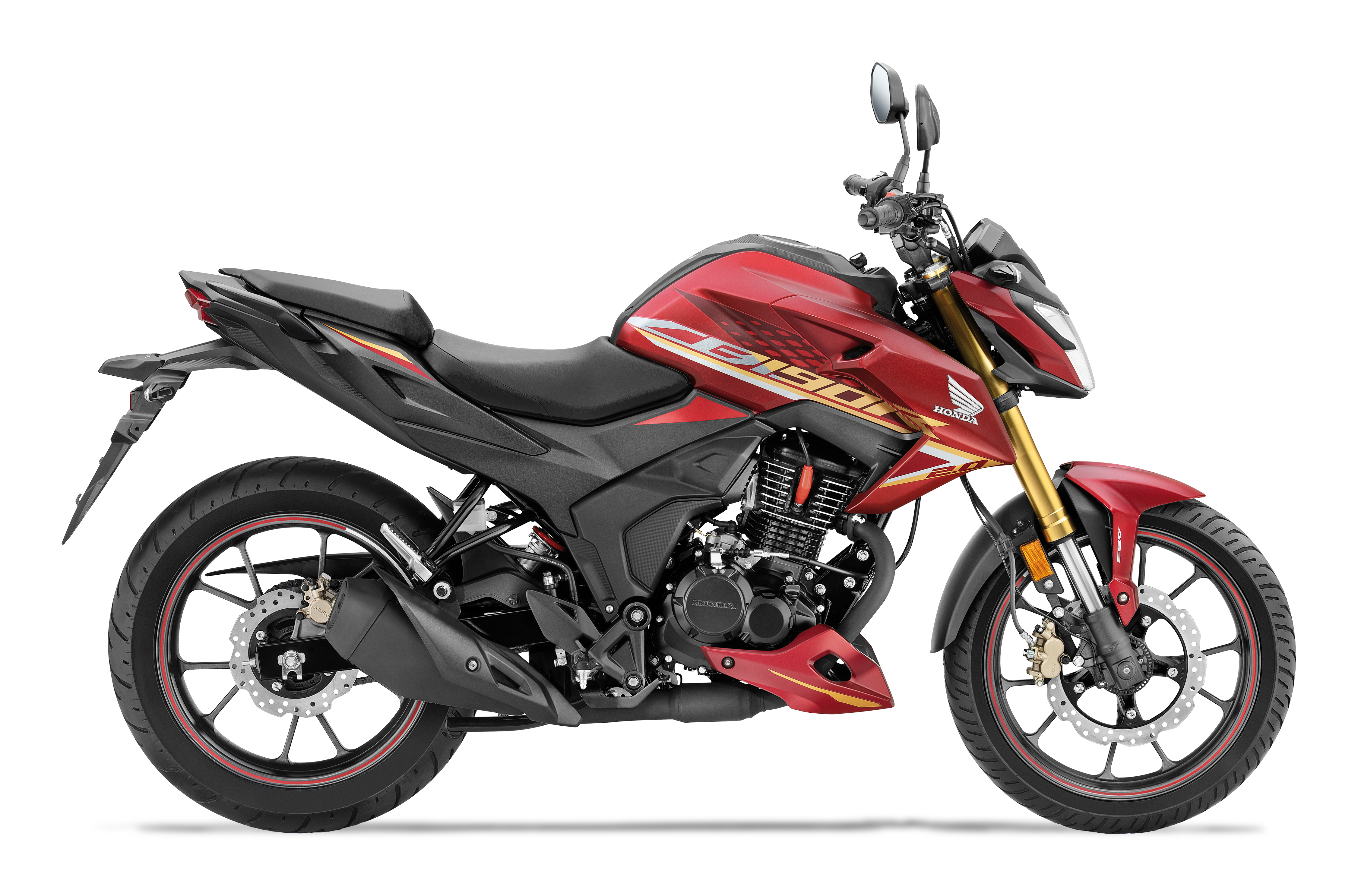 Honda CB190R 2.0 ABS 2025 en color rojo mate