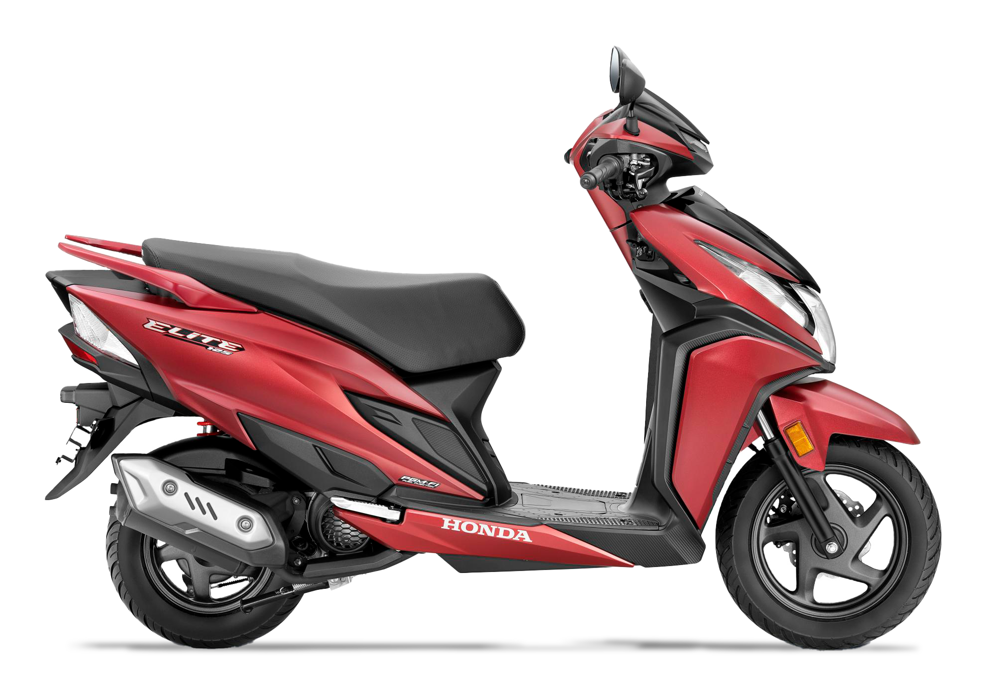 Honda Elite 125 FI V3 2025 en color rojo