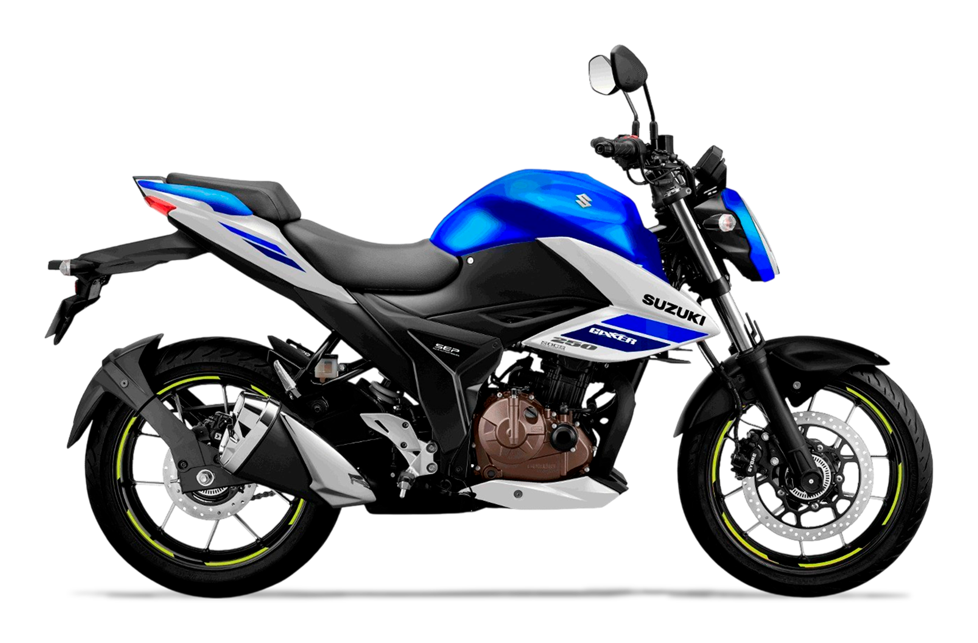 Suzuki Gixxer Naked 250 2026 en color azul